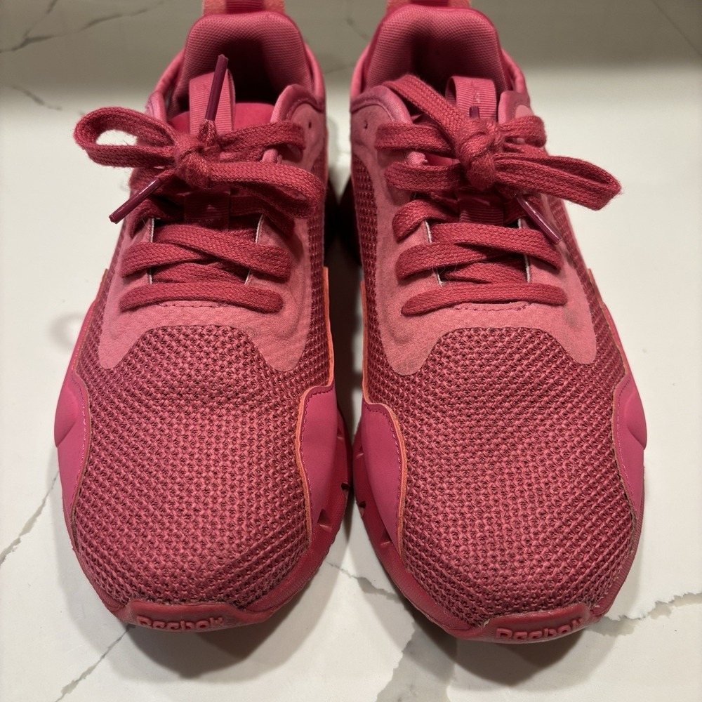 Reebok Zig Dynamic Running Shoes Womens 7.5 Semi Pursuit Pink Medium US GY9267 - Picture 2 of 8